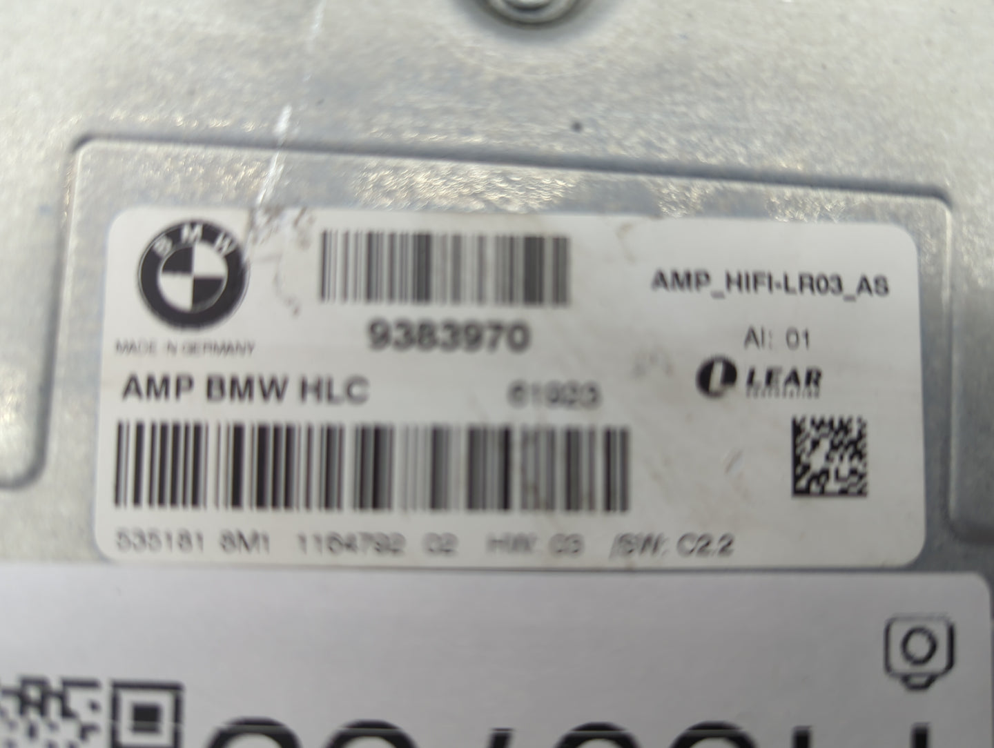 2016 Bmw 428i Audio Control Module 9383970|amp_hifi-lr03_as - Oemusedautoparts1.com