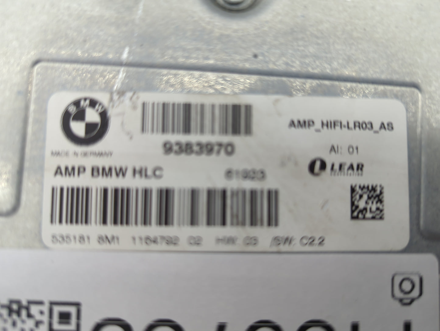 2016 Bmw 428i Audio Control Module 9383970|amp_hifi-lr03_as - Oemusedautoparts1.com