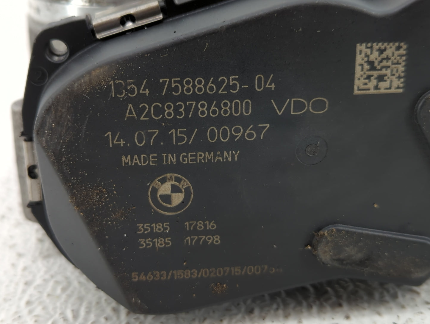 2014-2016 Bmw 428i Throttle Body P/N:1354 7588625-04 1354 7588625-03, 1354 7588625 Fits Fits 2012 2013 2014 2015 2016 2017 2