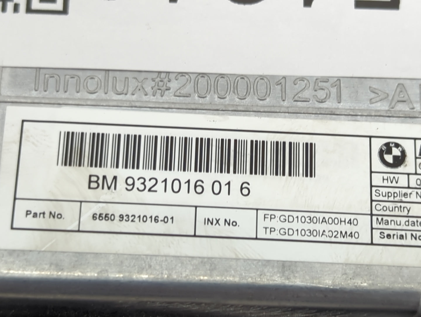 Bmw 528 Information Display Screen - Oemusedautoparts1.com