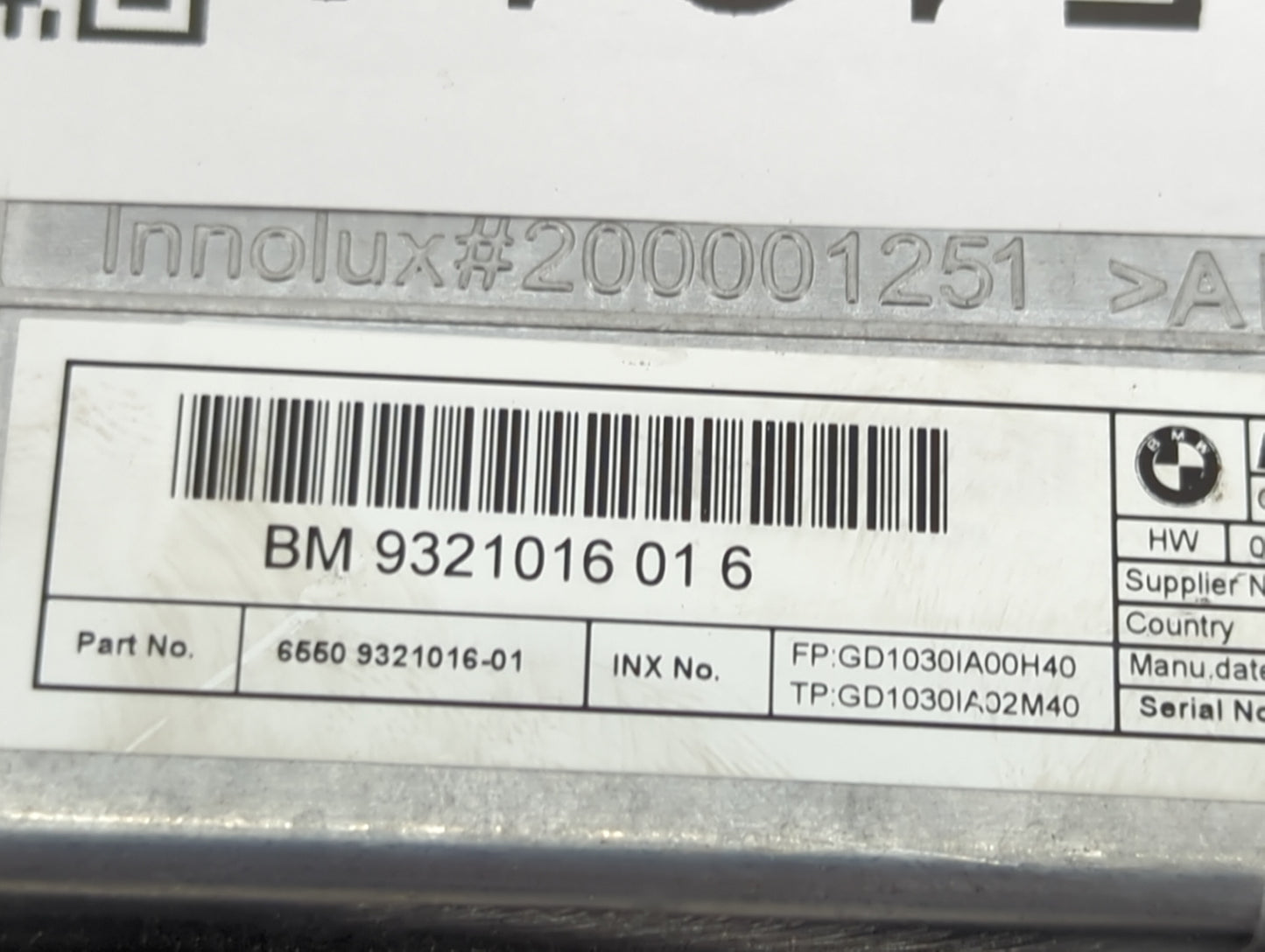 Bmw 528 Information Display Screen - Oemusedautoparts1.com