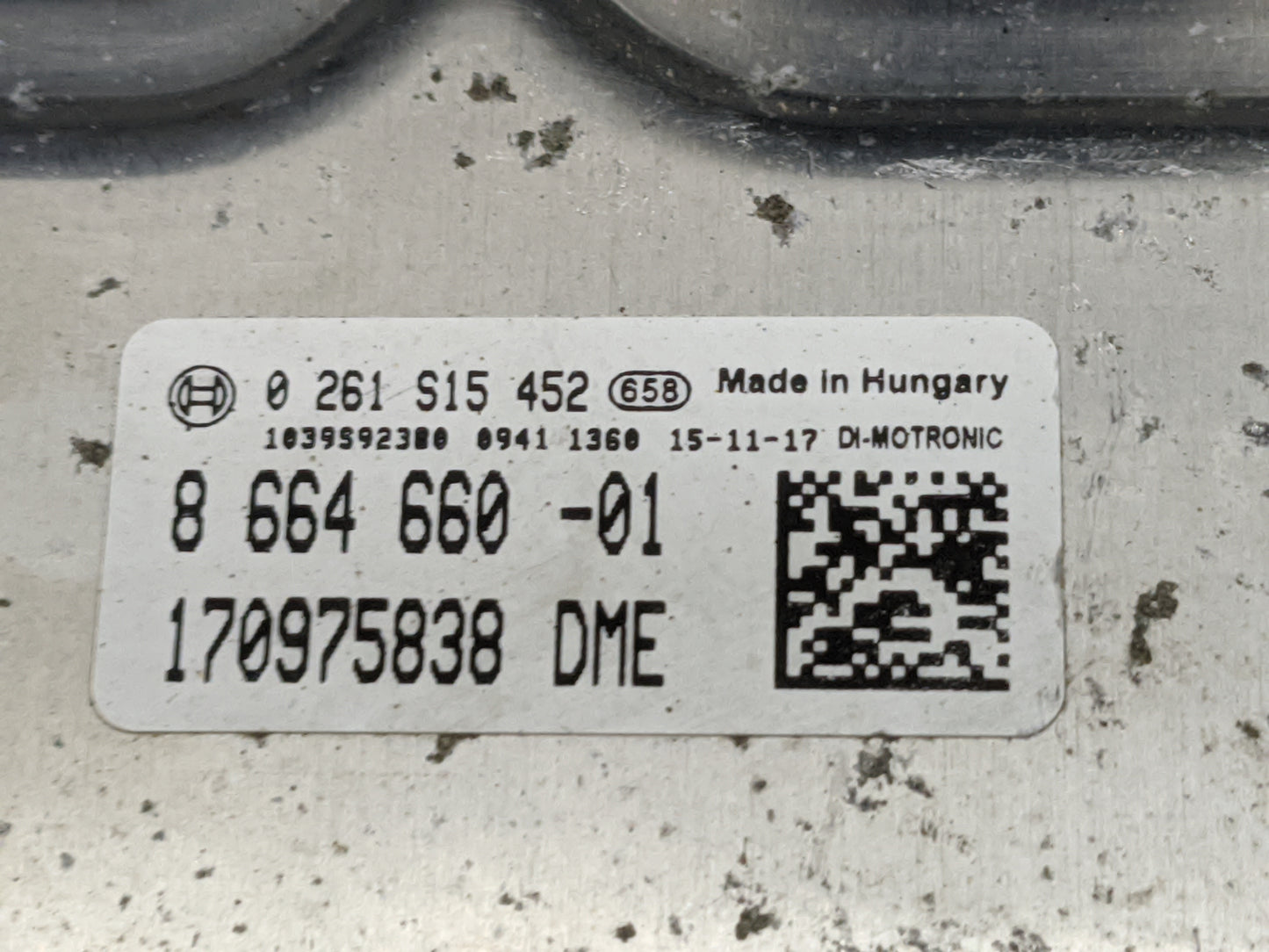 2013-2016 Bmw 528 PCM Engine Control Computer ECU ECM PCU OEM P/N:0261S15452 8664660-01 Fits Fits 2013 2014 2015 2016 2017 2