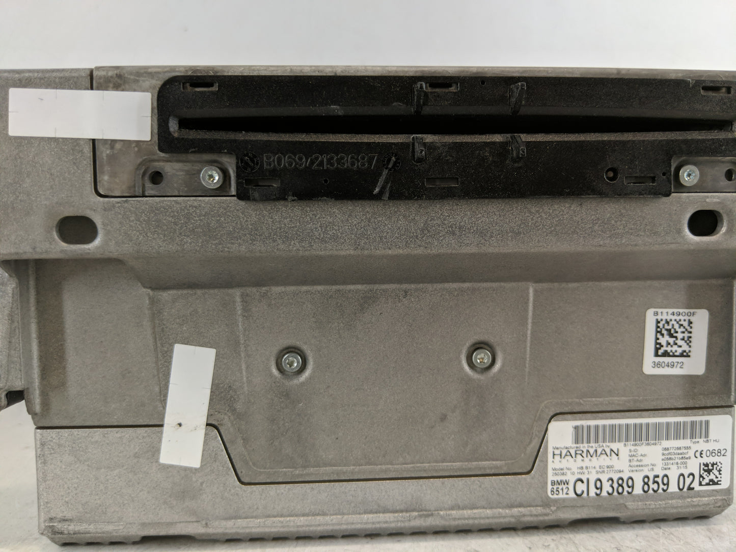 2014-2016 Bmw 528i Radio AM FM Cd Player Receiver Replacement Fits Fits 2014 2015 2016 2017 2019 OEM Used Auto Parts - Oemus