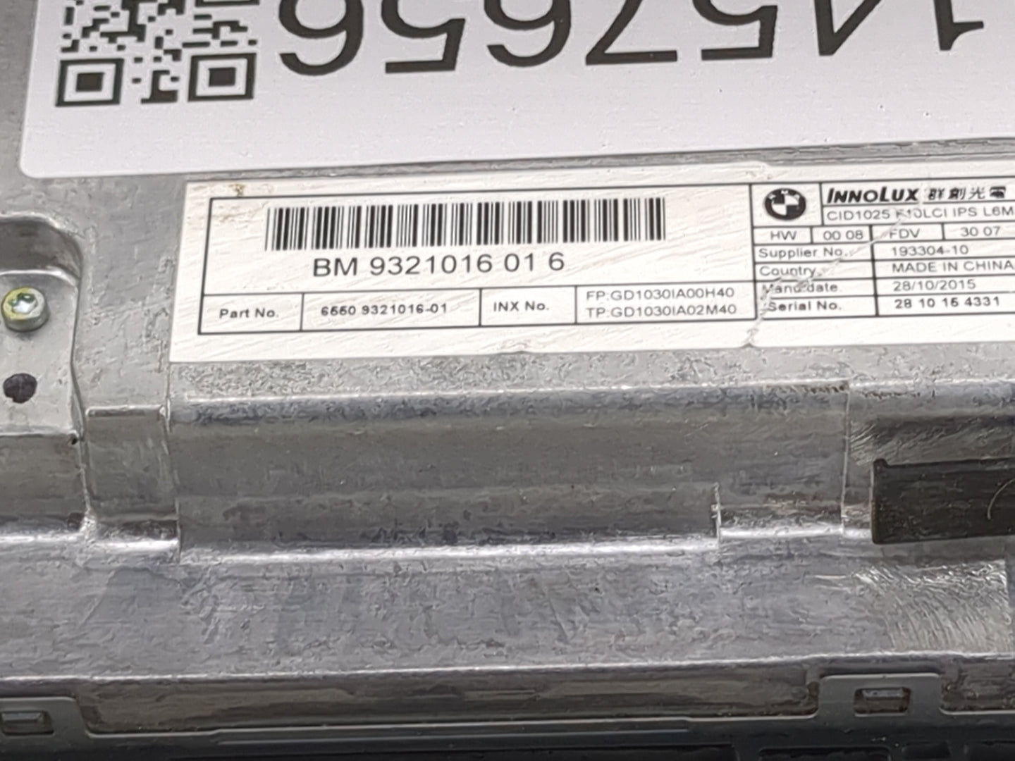 2016 Bmw 528i Information Display Screen - Oemusedautoparts1.com