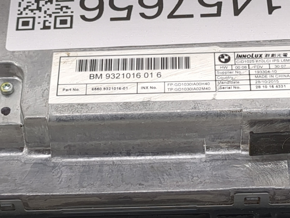 2016 Bmw 528i Information Radio Display Screen 1457656 - Oemusedautoparts1.com