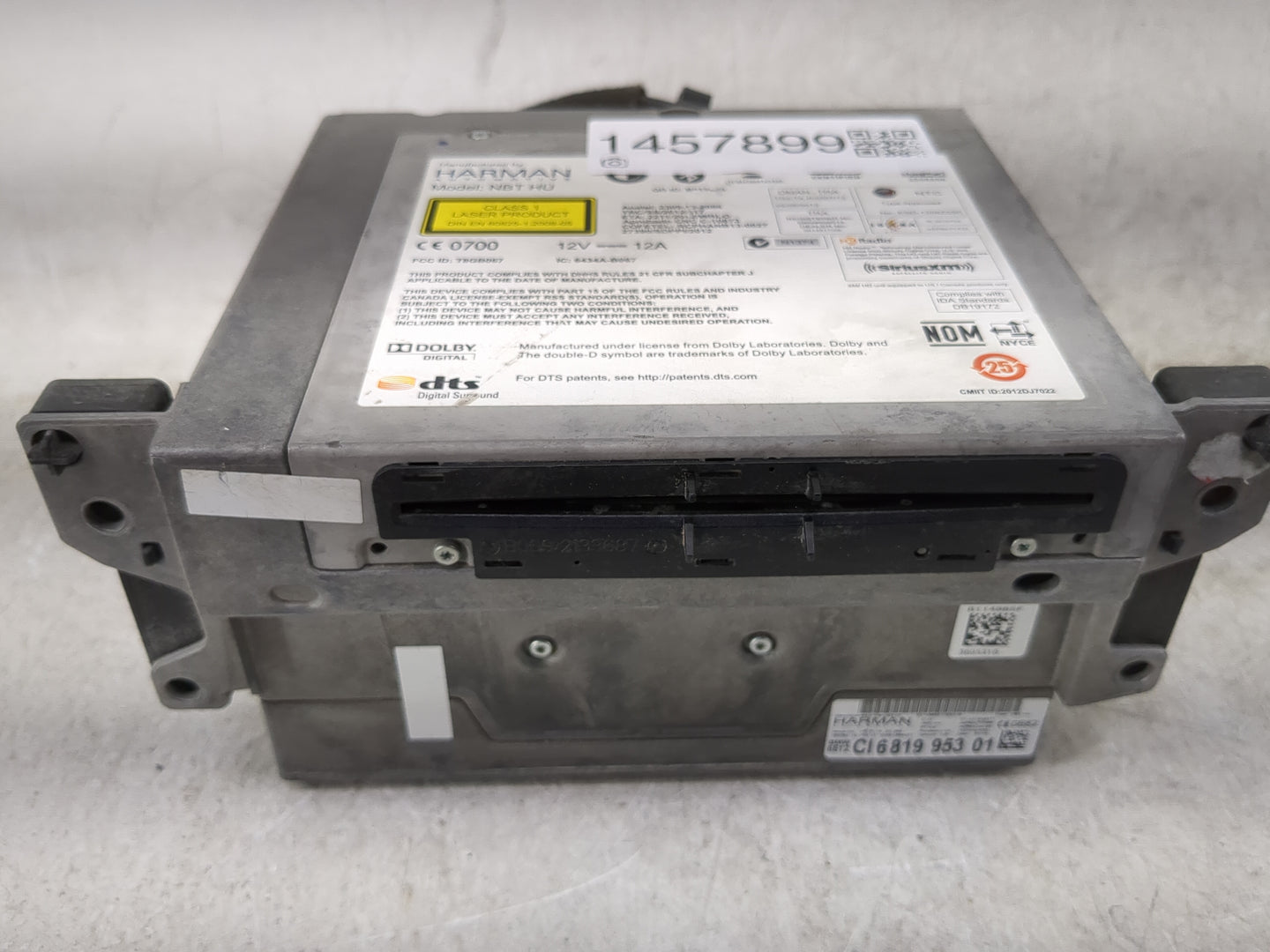 2016 Bmw 528i Radio AM FM Cd Player Receiver Replacement P/N:NBT HU T8GB067, 6434A-B067, CI6819953 01 Fits OEM Used Auto Par