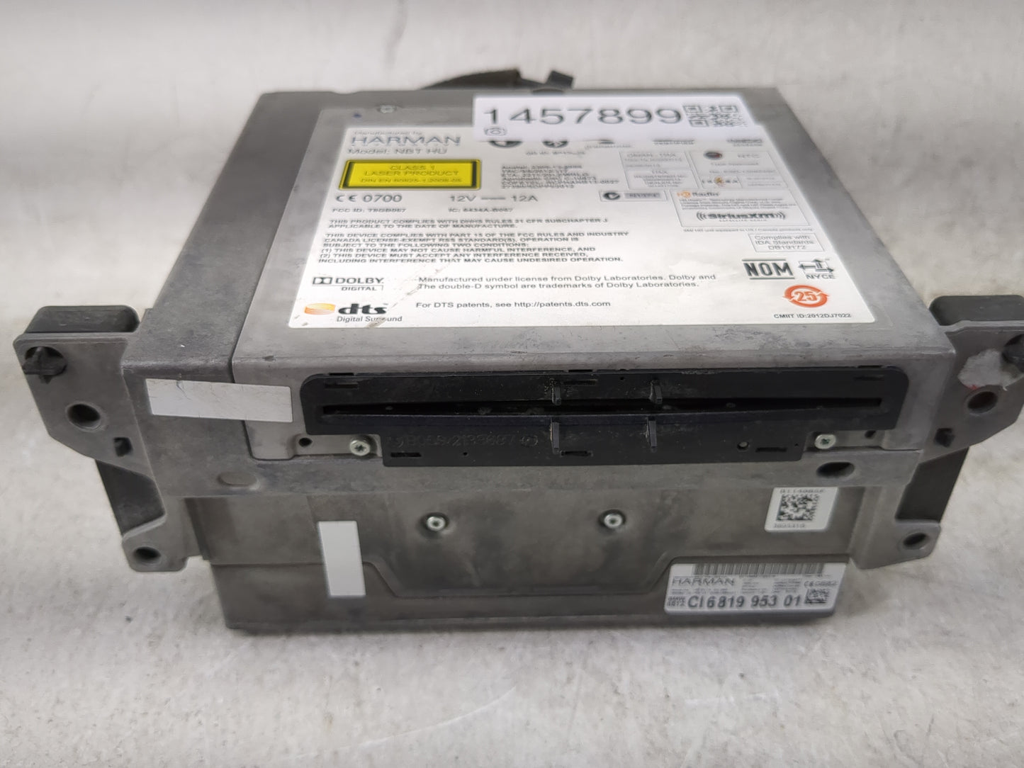 2016 Bmw 528i Radio AM FM Cd Player Receiver Replacement P/N:NBT HU T8GB067, 6434A-B067, CI6819953 01 Fits OEM Used Auto Par