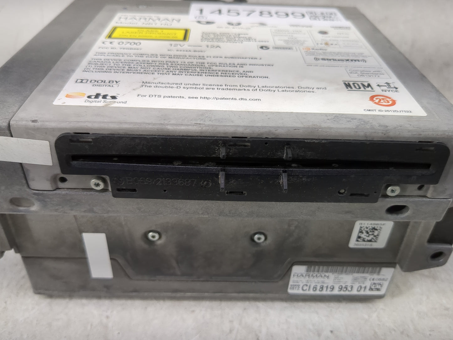 2016 Bmw 528i Radio AM FM Cd Player Receiver Replacement P/N:NBT HU T8GB067, 6434A-B067, CI6819953 01 Fits OEM Used Auto Par