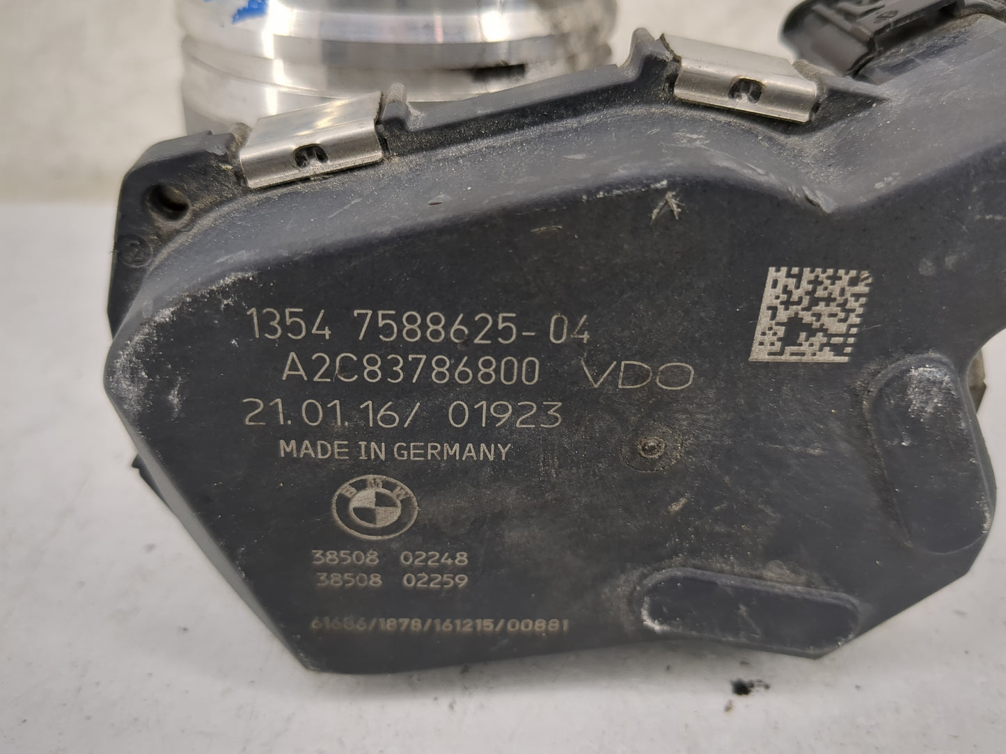 2012-2016 Bmw 528i Throttle Body P/N:13547588625-04 A2C83786800 Fits Fits 2012 2013 2014 2015 2016 2017 2018 OEM Used Auto P