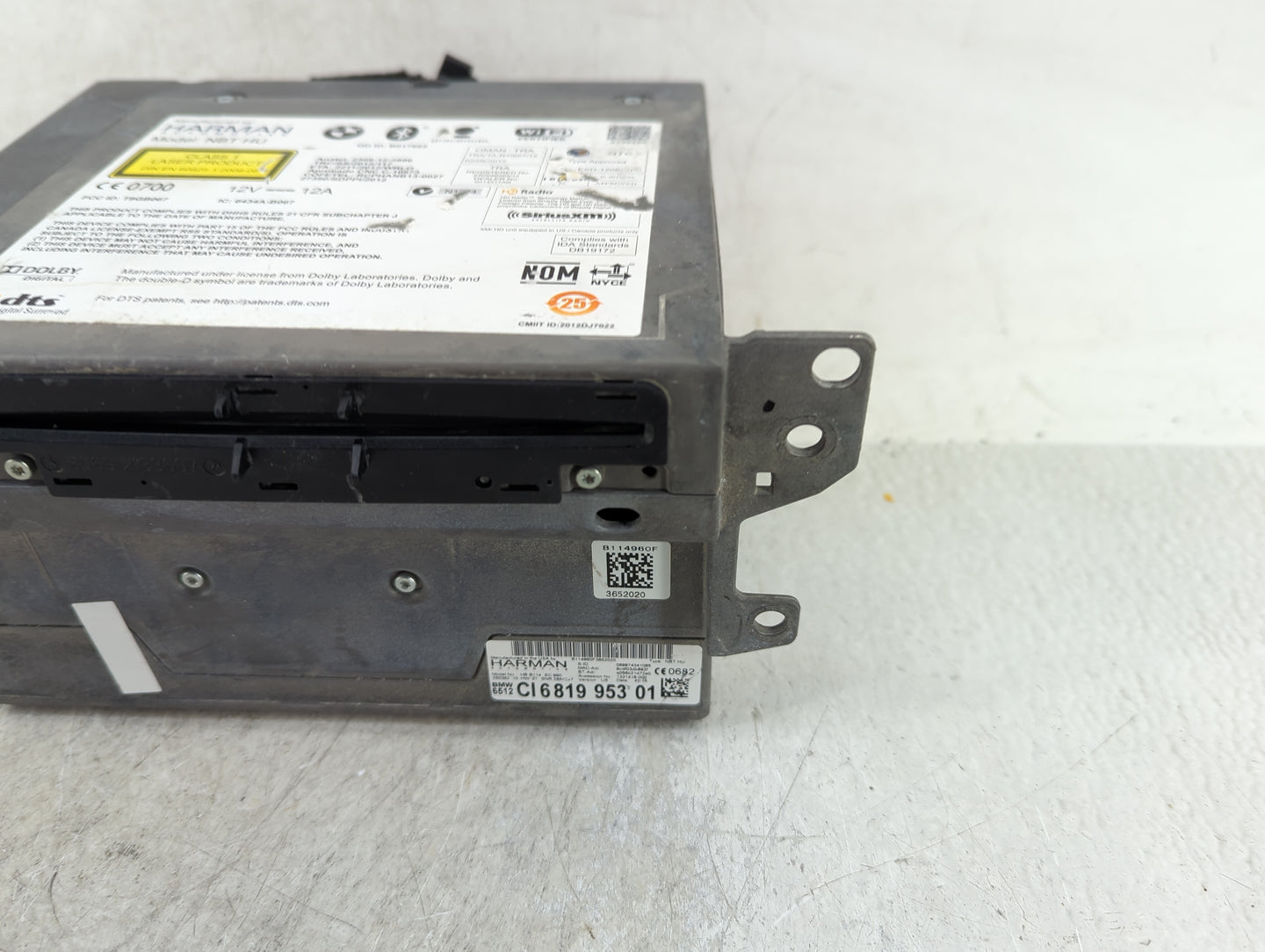 2014-2016 Bmw 640i Radio AM FM Cd Player Receiver Replacement P/N:681995301 Fits Fits 2014 2015 2016 2017 OEM Used Auto Part