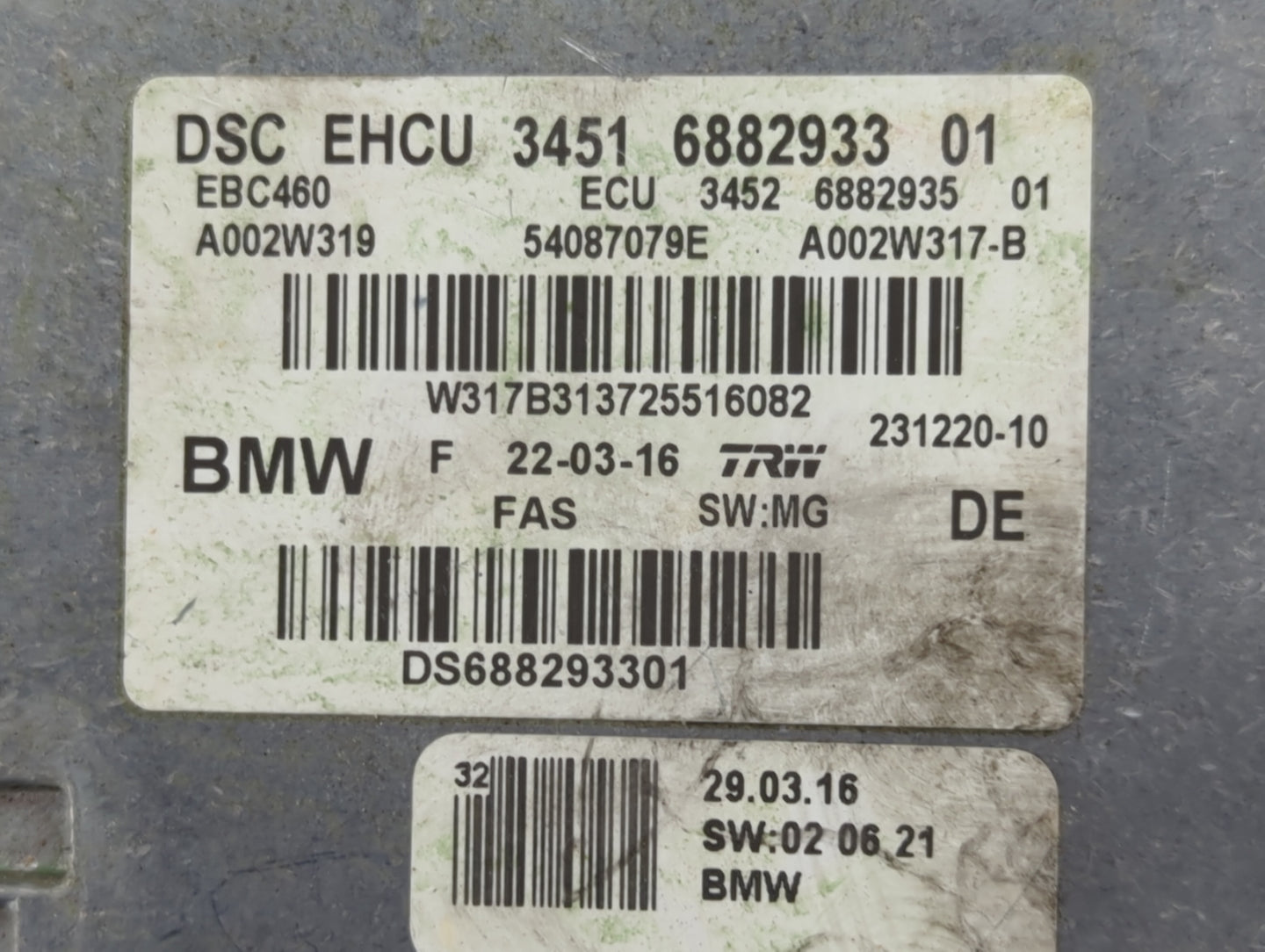 2016-2019 Bmw 750 ABS Pump Control Module Replacement P/N:34516882933 34526882935 Fits Fits 2016 2017 2018 2019 2020 2021 OE