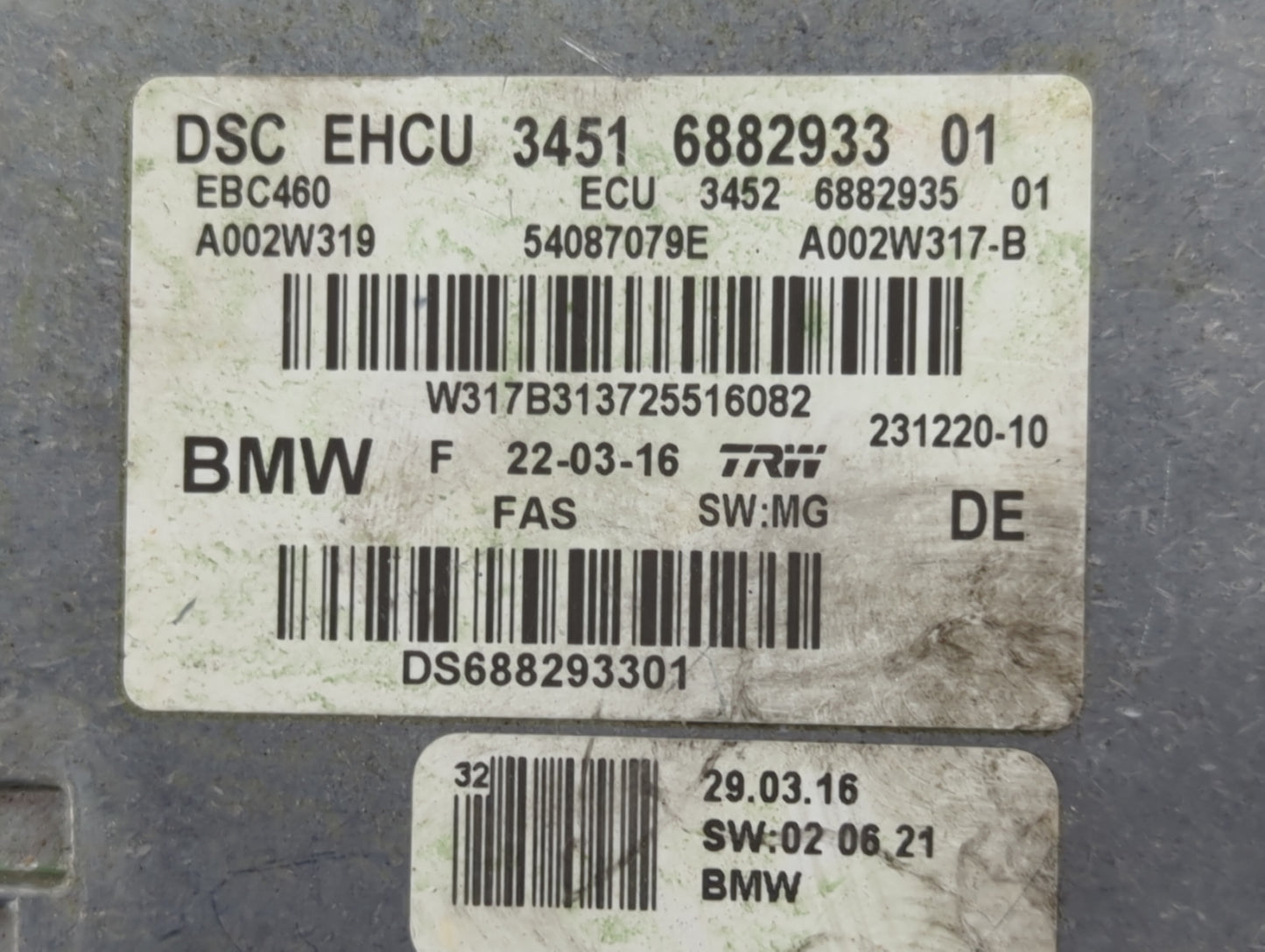 2016-2019 Bmw 750 ABS Pump Control Module Replacement P/N:34516882933 34526882935 Fits Fits 2016 2017 2018 2019 2020 2021 OE