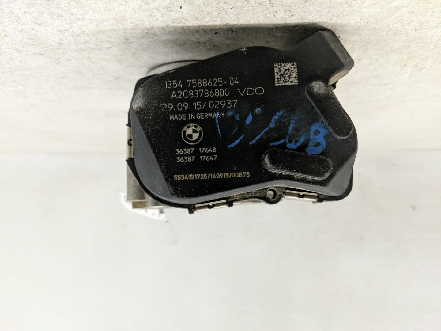 2013-2017 Bmw X3 Throttle Body P/N:1354 7588625-04 Fits Fits 2012 2013 2014 2015 2016 2017 2018 OEM Used Auto Parts - Oemuse