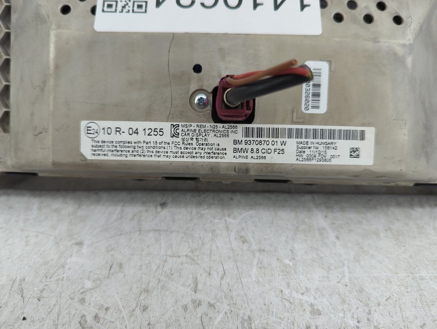 2011-2017 Bmw X3 Information Display Screen - Oemusedautoparts1.com
