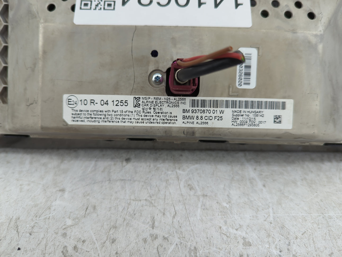 2011-2017 Bmw X3 Information Display Screen - Oemusedautoparts1.com