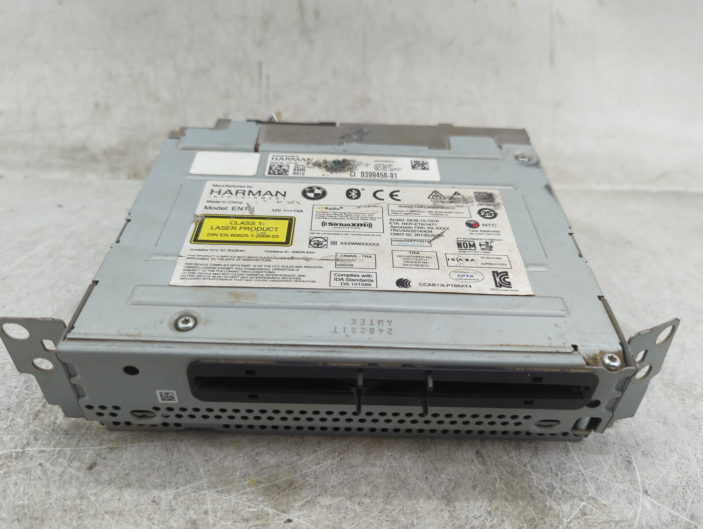 2013-2017 Bmw X3 Radio AM FM Cd Player Receiver Replacement P/N:9399456-01 BE8159, EN1 Fits Fits 2013 2014 2015 2016 2017 OE