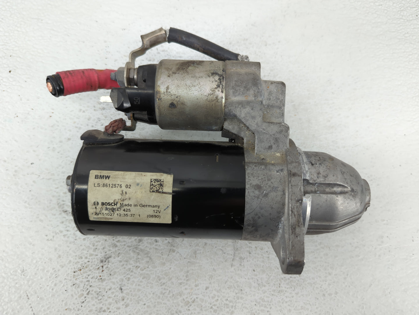 2015-2017 Bmw X3 Car Starter Motor Solenoid OEM P/N:8612576 02 Fits Fits 2012 2013 2014 2015 2016 2017 2018 OEM Used Auto Pa