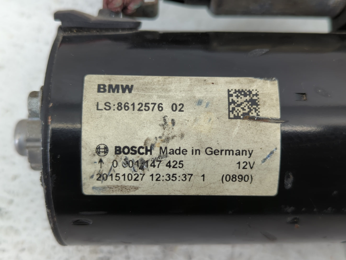 2015-2017 Bmw X3 Car Starter Motor Solenoid OEM P/N:8612576 02 Fits Fits 2012 2013 2014 2015 2016 2017 2018 OEM Used Auto Pa