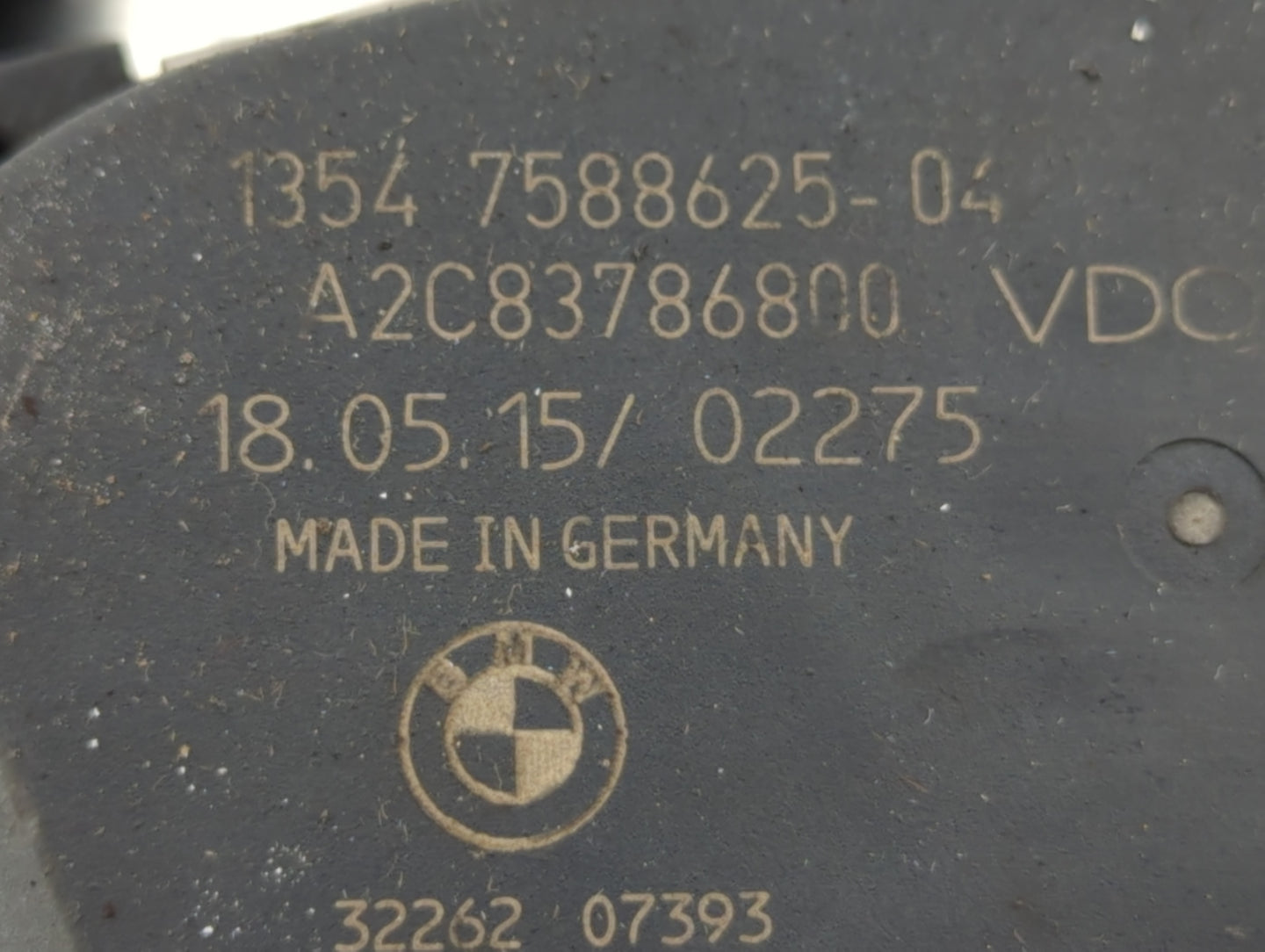 2013-2017 Bmw X3 Throttle Body P/N:32262 07393 A2C83786800 Fits Fits 2012 2013 2014 2015 2016 2017 2018 OEM Used Auto Parts 
