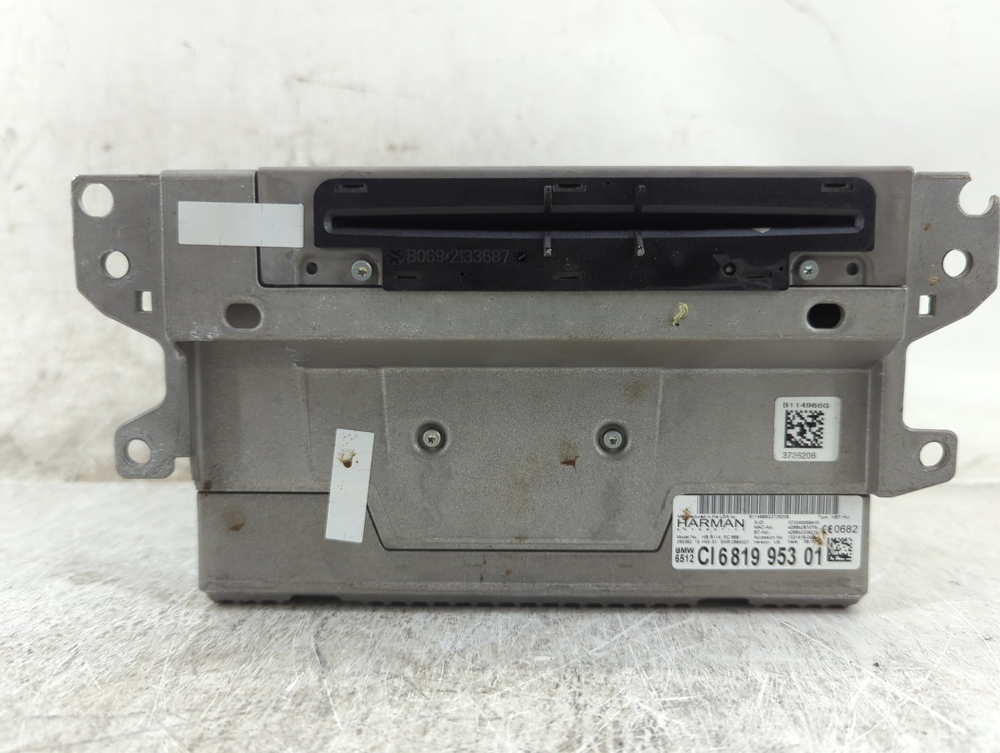 2015-2016 Bmw X5 Radio AM FM Cd Player Receiver Replacement P/N:CI6819953 01 6512, NBT HU Fits Fits 2015 2016 2017 2018 OEM 