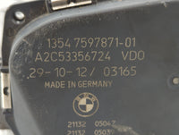 2011-2018 Bmw X5 Throttle Body P/N:1354 7597871-01 Fits Fits 2010 2011 2012 2013 2014 2015 2016 2017 2018 2019 2020 OEM Used