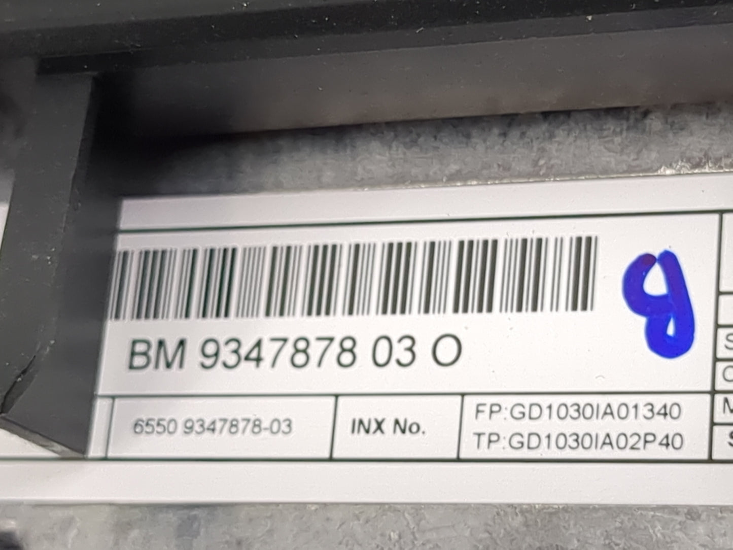 2014-2016 Bmw X5 Information Display Screen 5031429 - Oemusedautoparts1.com