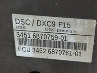 2015-2019 Bmw X6 ABS Pump Control Module Replacement P/N:3451 6870759-01 Fits Fits 2014 2015 2016 2017 2018 2019 OEM Used Au