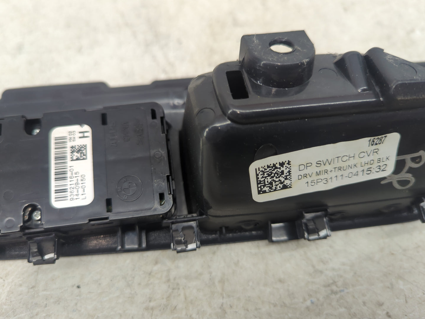 2016 Bmw X6m Master Power Window Switch Replacement Driver Side Left P/N:9362116-01 15P3111-04 Fits OEM Used Auto Parts - Oe
