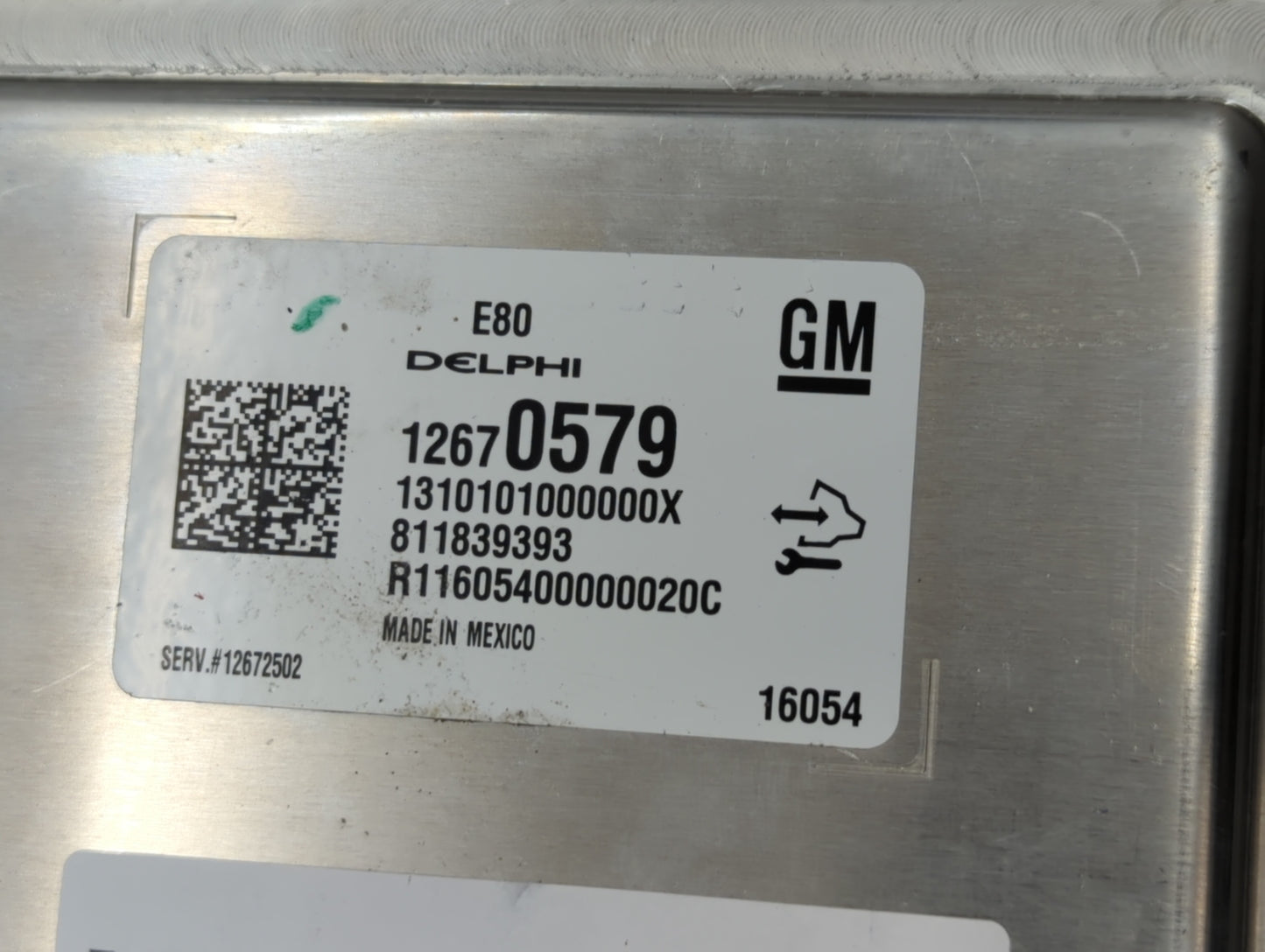2016 Buick Cascada PCM Engine Control Computer ECU ECM PCU OEM P/N:12672502 12670579, 12686915, 12671004 Fits Fits 2015 OEM 