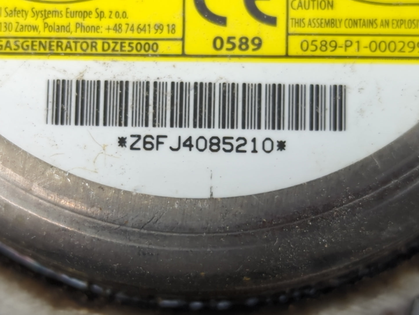 2008-2017 Buick Enclave Air Bag Driver Left Steering Wheel Mounted P/N:25810367 Fits OEM Used Auto Parts - Oemusedautoparts1