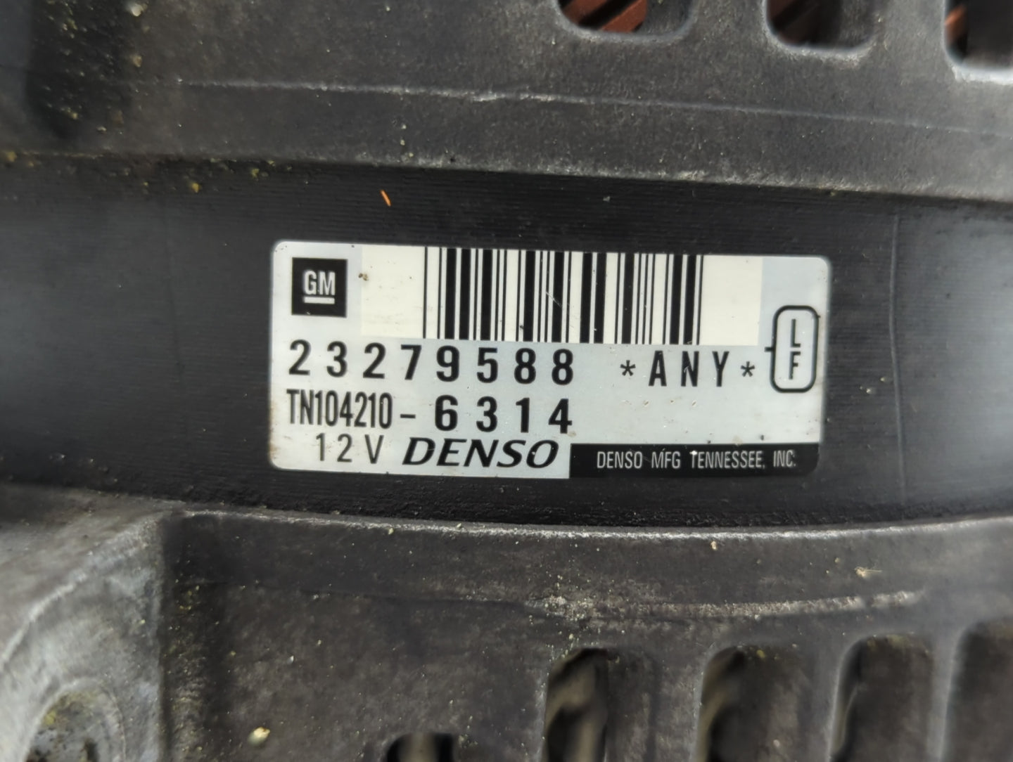 2013-2017 Buick Enclave Alternator Replacement Generator Charging Assembly Engine OEM P/N:TN104210-6314 23279588 Fits OEM Us