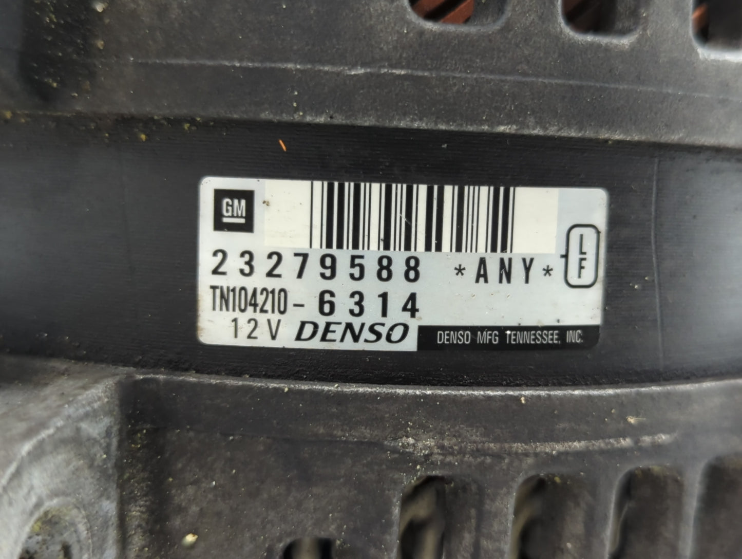 2013-2017 Buick Enclave Alternator Replacement Generator Charging Assembly Engine OEM P/N:TN104210-6314 23279588 Fits OEM Us