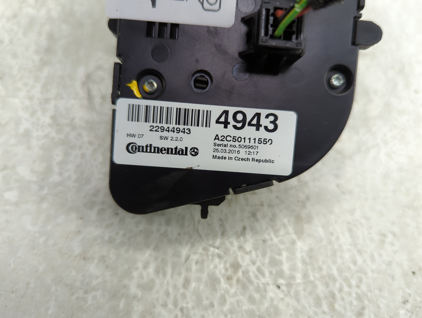 2013-2016 Buick Encore Climate Control Module Temperature AC/Heater Replacement P/N:A2C50111550 22944943 Fits OEM Used Auto 