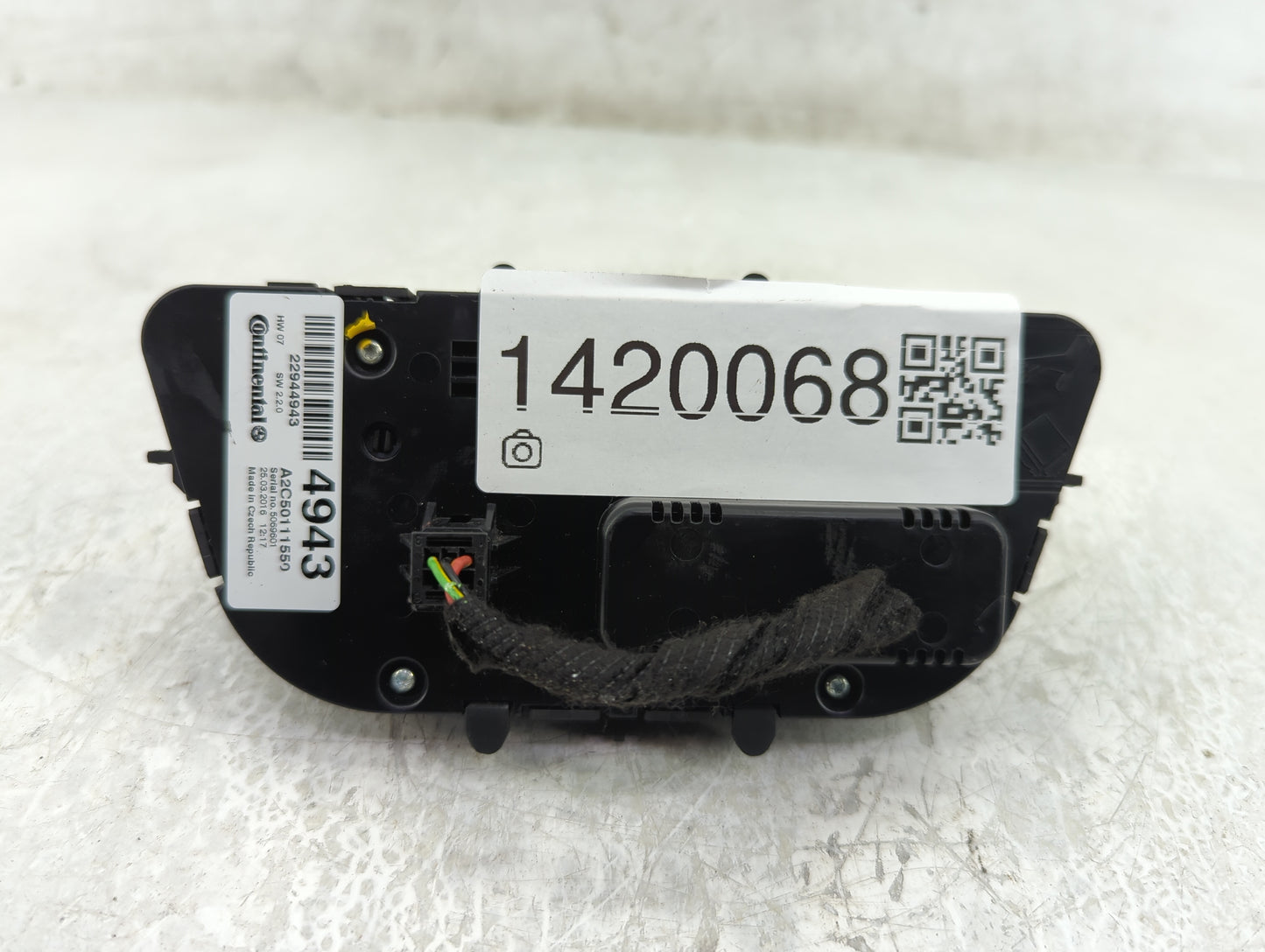 2013-2016 Buick Encore Climate Control Module Temperature AC/Heater Replacement P/N:A2C50111550 22944943 Fits OEM Used Auto 