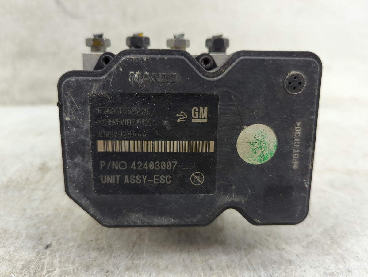 2016 Buick Encore Anti-Lock Brake ABS Pump Module Actuator OEM P/N:42403007 P66GAT1P2525429, GH5M5M1195U5429, 01090928AAA Fi