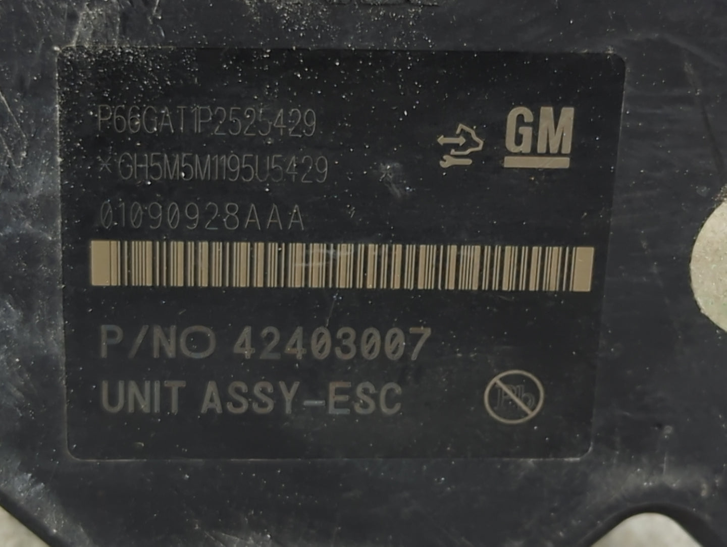 2016 Buick Encore ABS Pump Control Module Replacement P/N:42403007 P66GAT1P2525429, GH5M5M1195U5429, 01090928AAA Fits OEM Us