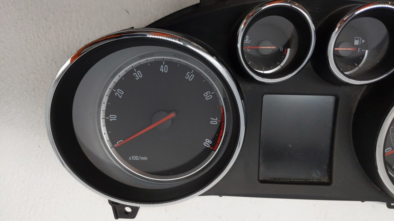 2016 Buick Encore Instrument Cluster Speedometer Gauges P/N:42347914 Fits OEM Used Auto Parts - Oemusedautoparts1.com