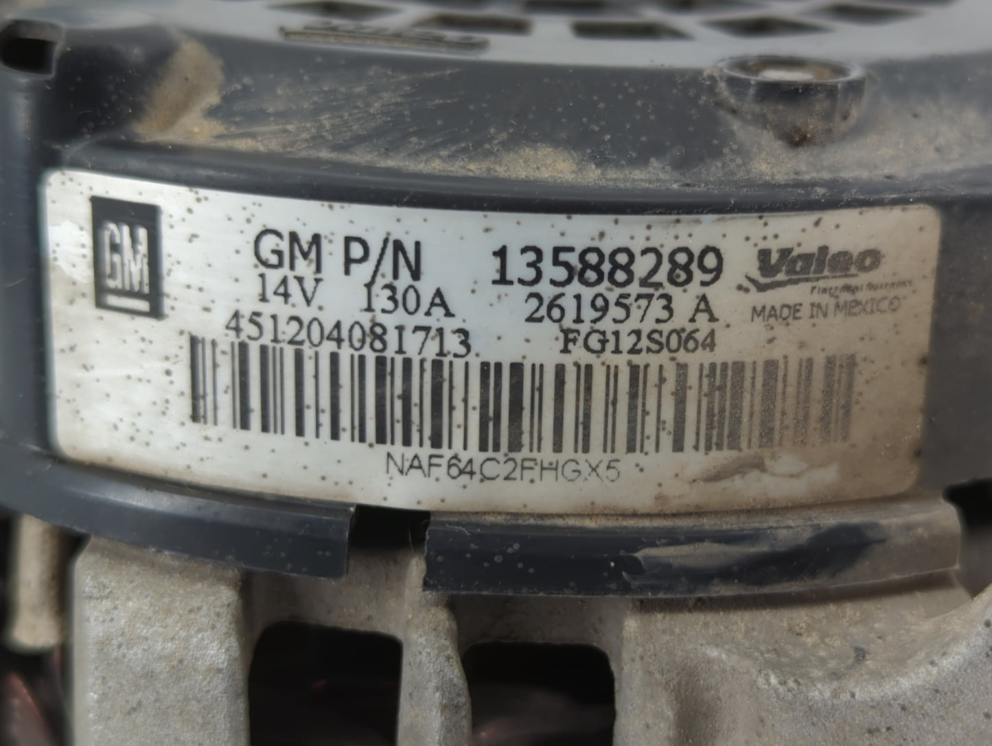 2013-2021 Buick Encore Alternator Replacement Generator Charging Assembly Engine OEM P/N:13588289 Fits OEM Used Auto Parts -