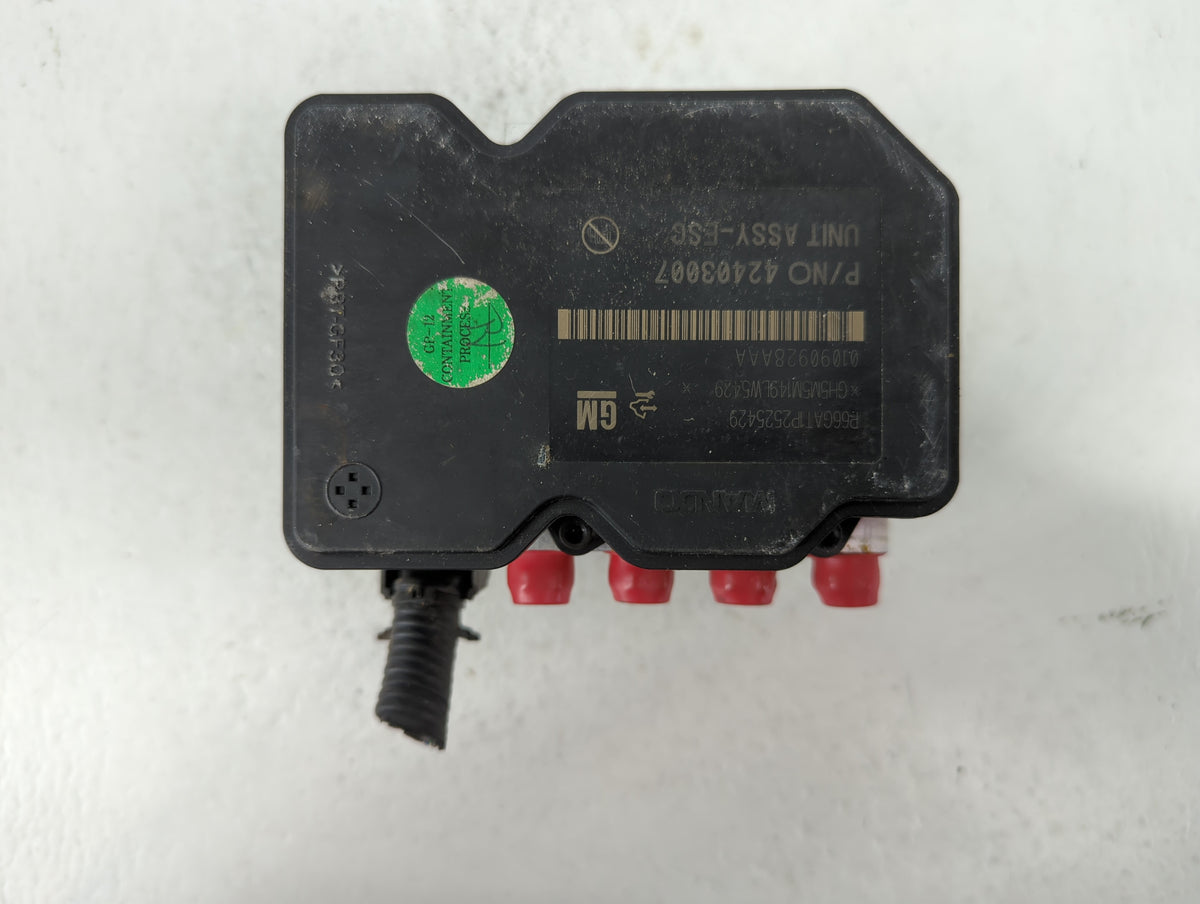 2016 Buick Encore Anti-Lock Brake ABS Pump Module Actuator OEM P/N:42403007 Fits OEM Used Auto Parts - Oemusedautoparts1.com