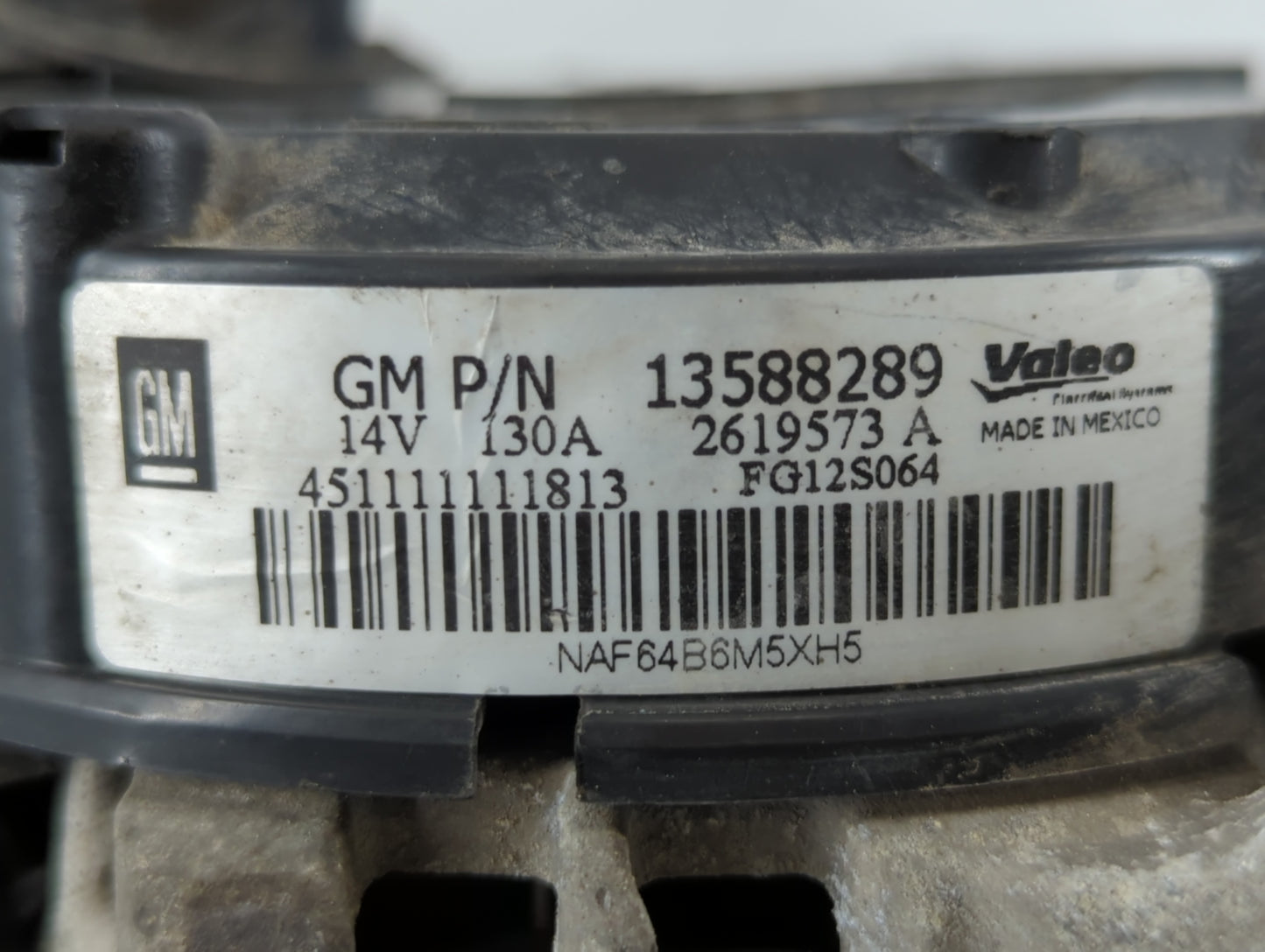 2013-2021 Buick Encore Alternator Replacement Generator Charging Assembly Engine OEM P/N:2619573 A 13588289 Fits OEM Used Au