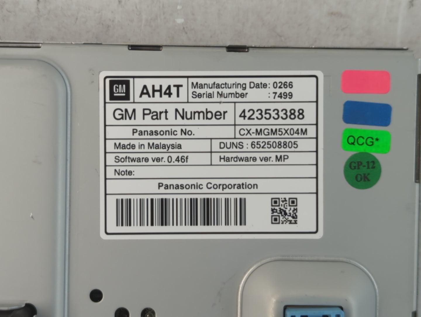 2013-2016 Buick Encore Information Display Screen - Oemusedautoparts1.com