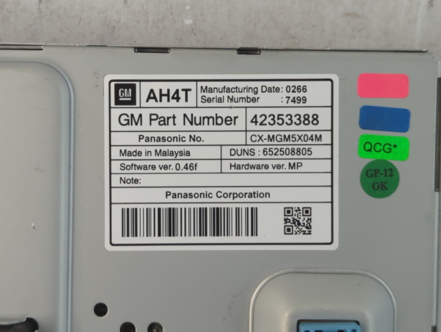 2013-2016 Buick Encore Information Display Screen - Oemusedautoparts1.com