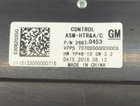 2014-2016 Buick Lacrosse Climate Control Module Temperature AC/Heater Replacement P/N:26679453 Fits Fits 2014 2015 2016 OEM 