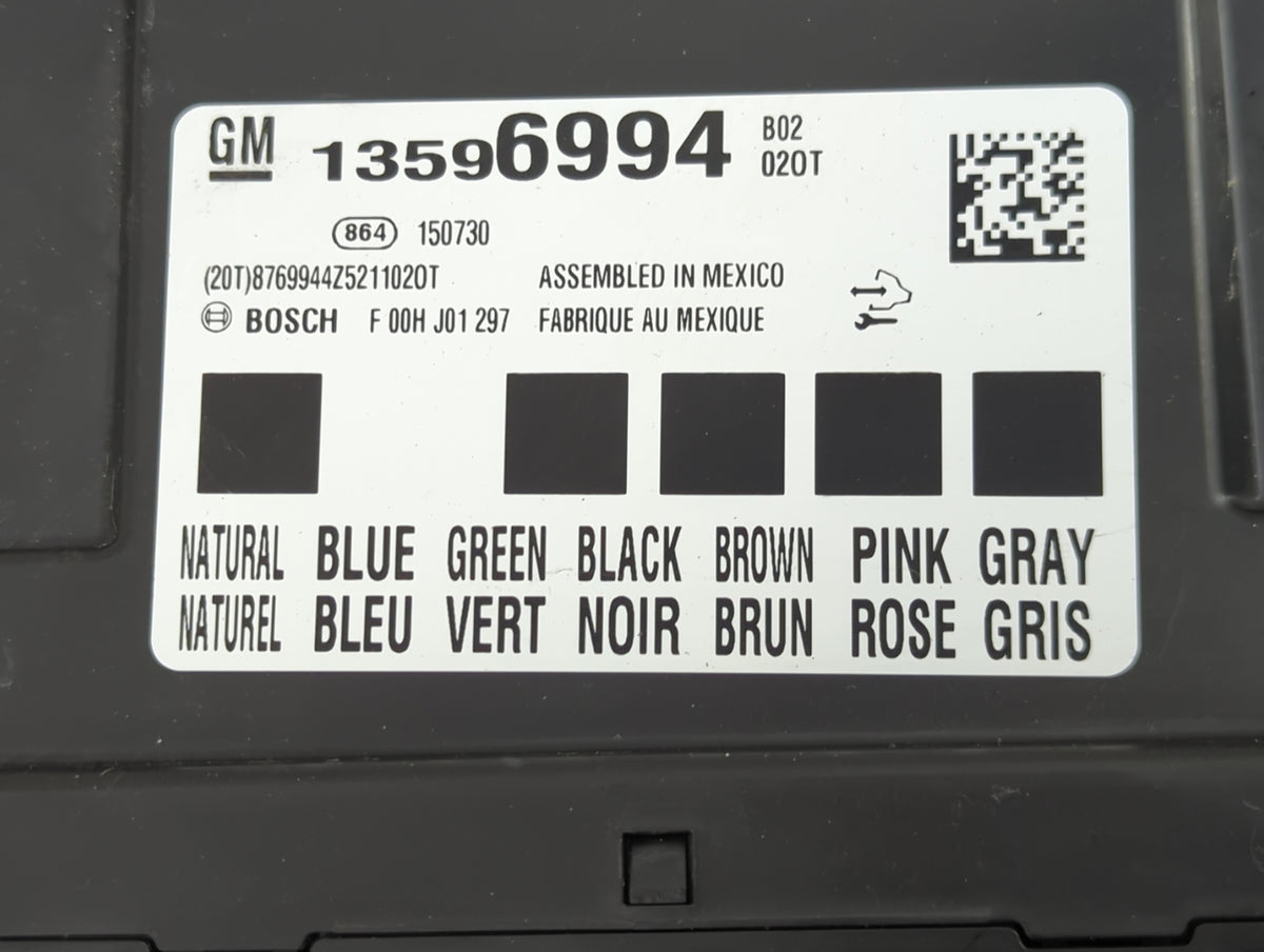 2014-2016 Buick Lacrosse Body Control Module Bcm Inner Cabin Fuse Box 1141095 - Oemusedautoparts1.com