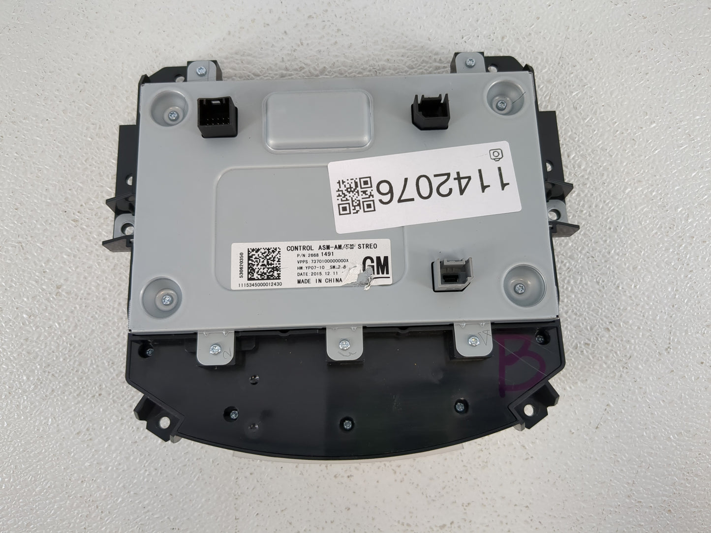2014-2016 Buick Lacrosse Radio AM FM Cd Player Receiver Replacement P/N:26681491 Fits Fits 2014 2015 2016 OEM Used Auto Part