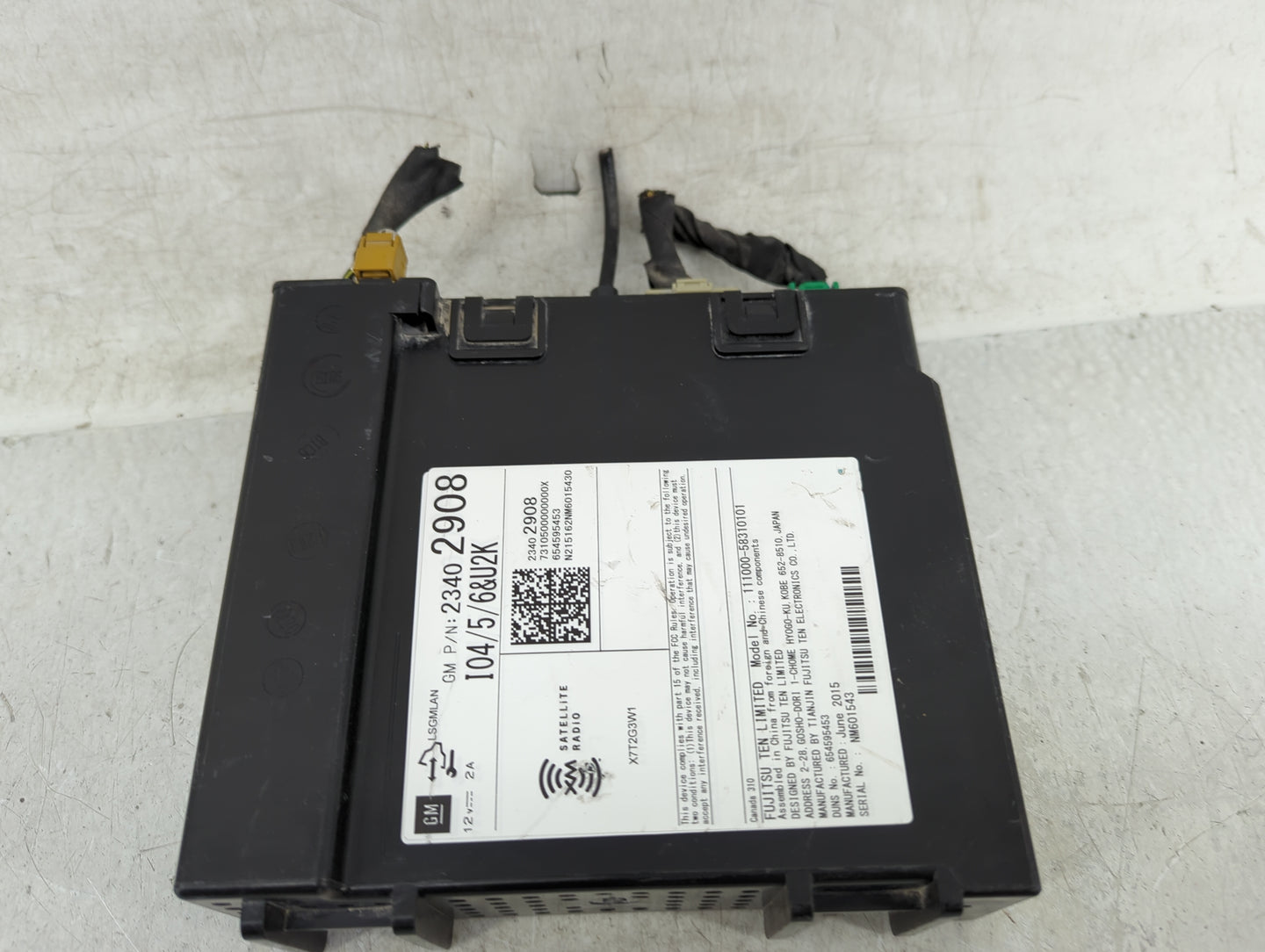 2016 Buick Lacrosse Radio AM FM Cd Player Receiver Replacement P/N:23402908 Fits OEM Used Auto Parts - Oemusedautoparts1.com