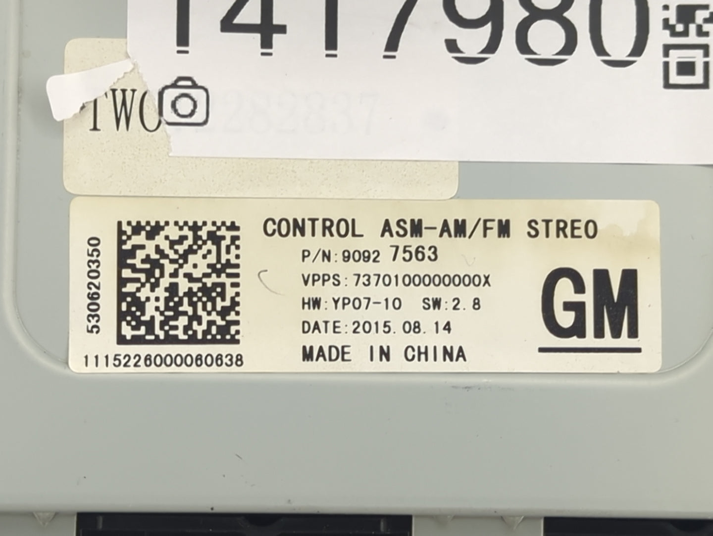2014-2016 Buick Lacrosse Radio Control Panel - Oemusedautoparts1.com