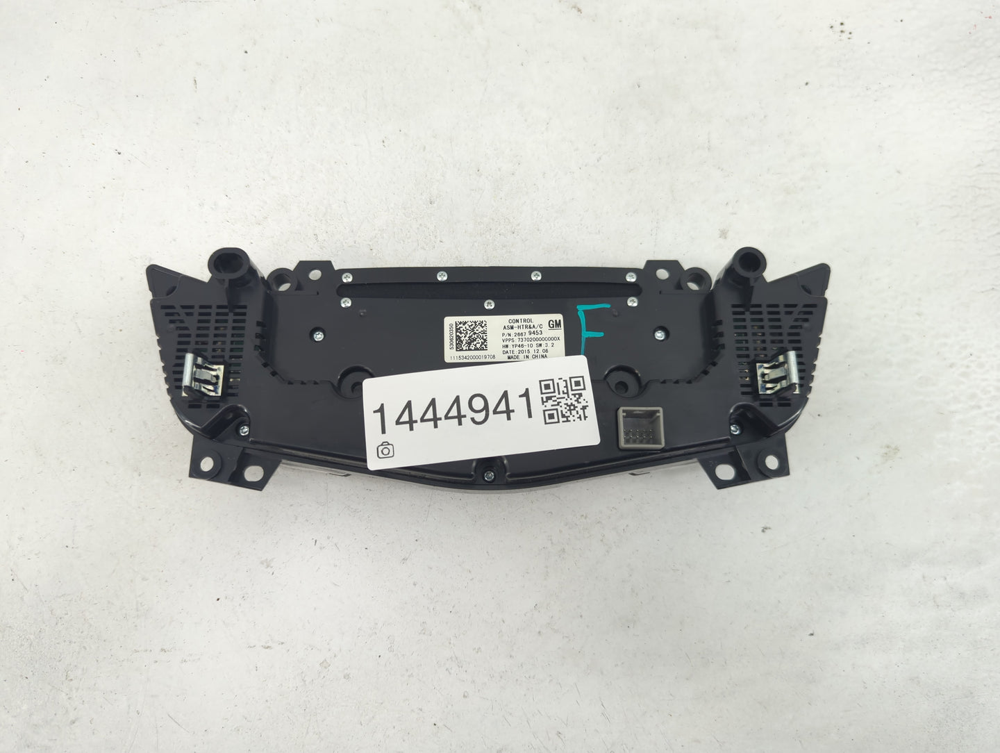 2014-2016 Buick Lacrosse Climate Control Module Temperature AC/Heater Replacement P/N:26679453 YP46-10 Fits Fits 2014 2015 2