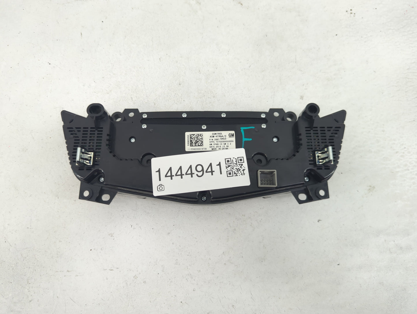 2014-2016 Buick Lacrosse Climate Control Module Temperature AC/Heater Replacement P/N:26679453 YP46-10 Fits Fits 2014 2015 2