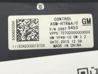2014-2016 Buick Lacrosse Climate Control Module Temperature AC/Heater Replacement P/N:26679453 YP46-10 Fits Fits 2014 2015 2
